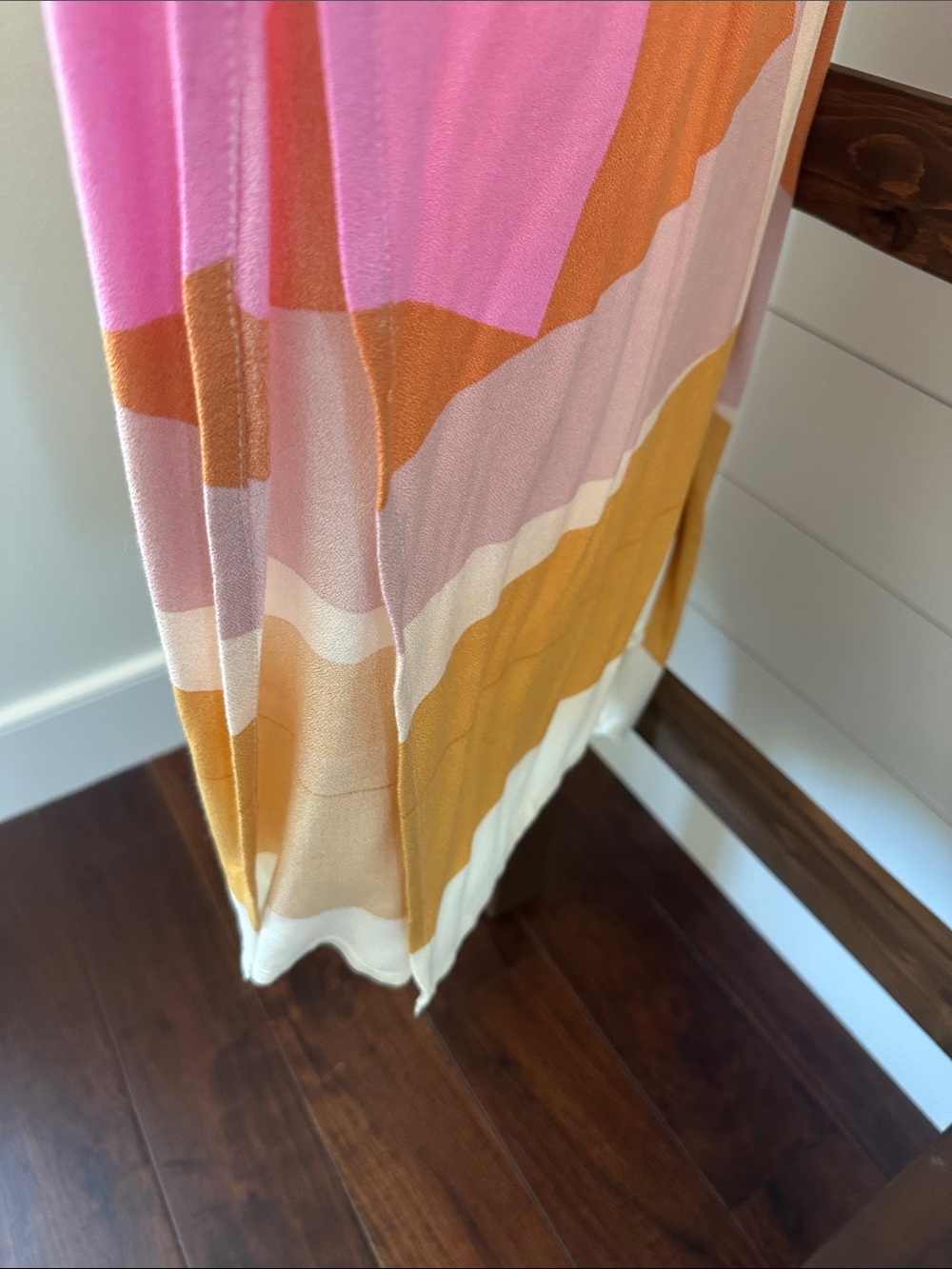 O'Neill Mustard, Pink and Cream Colorblock Maxi Dress NWT - Picture 3 of 7